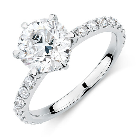Sir Michael Hill Designer Engagement Ring With 2.52 Carat TW Of Diamonds In 14kt White Gold