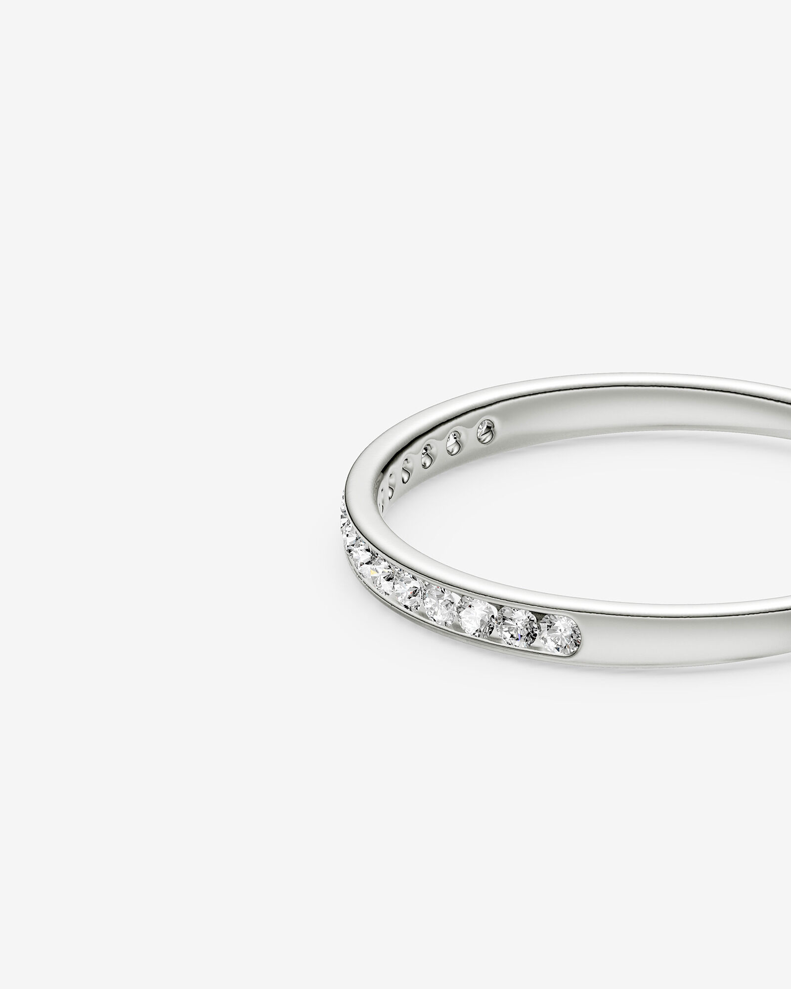 Wedding Band with 0.15 Carat TW of Diamonds in 14kt White Gold