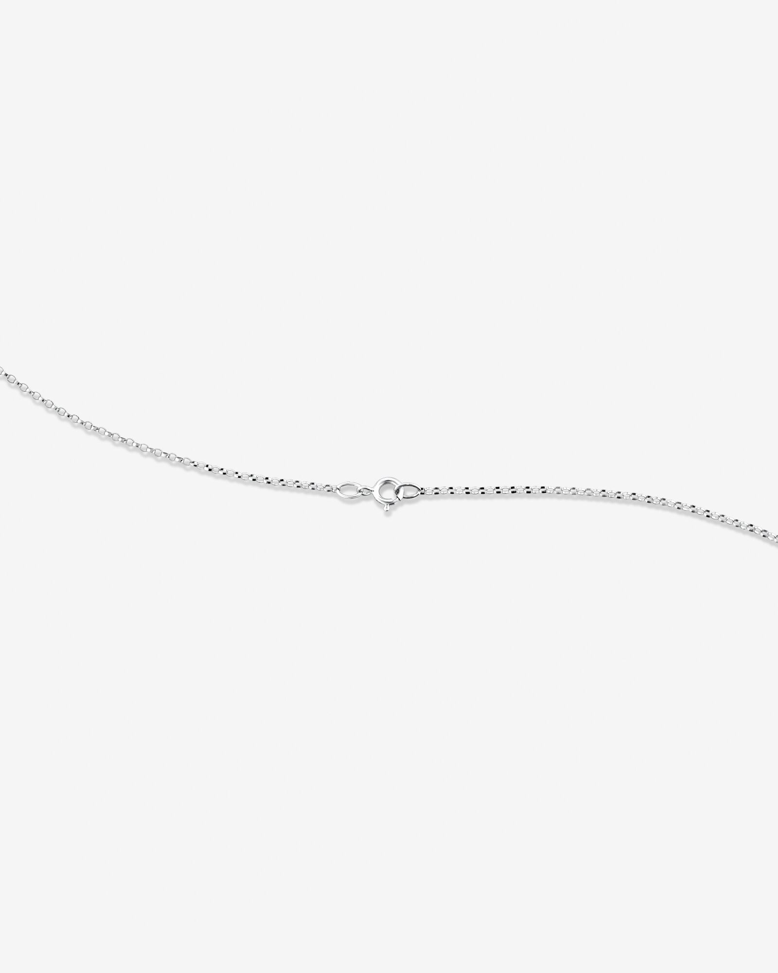 I Initial Necklace with 0.10 Carat TW of Diamonds in 10kt White Gold