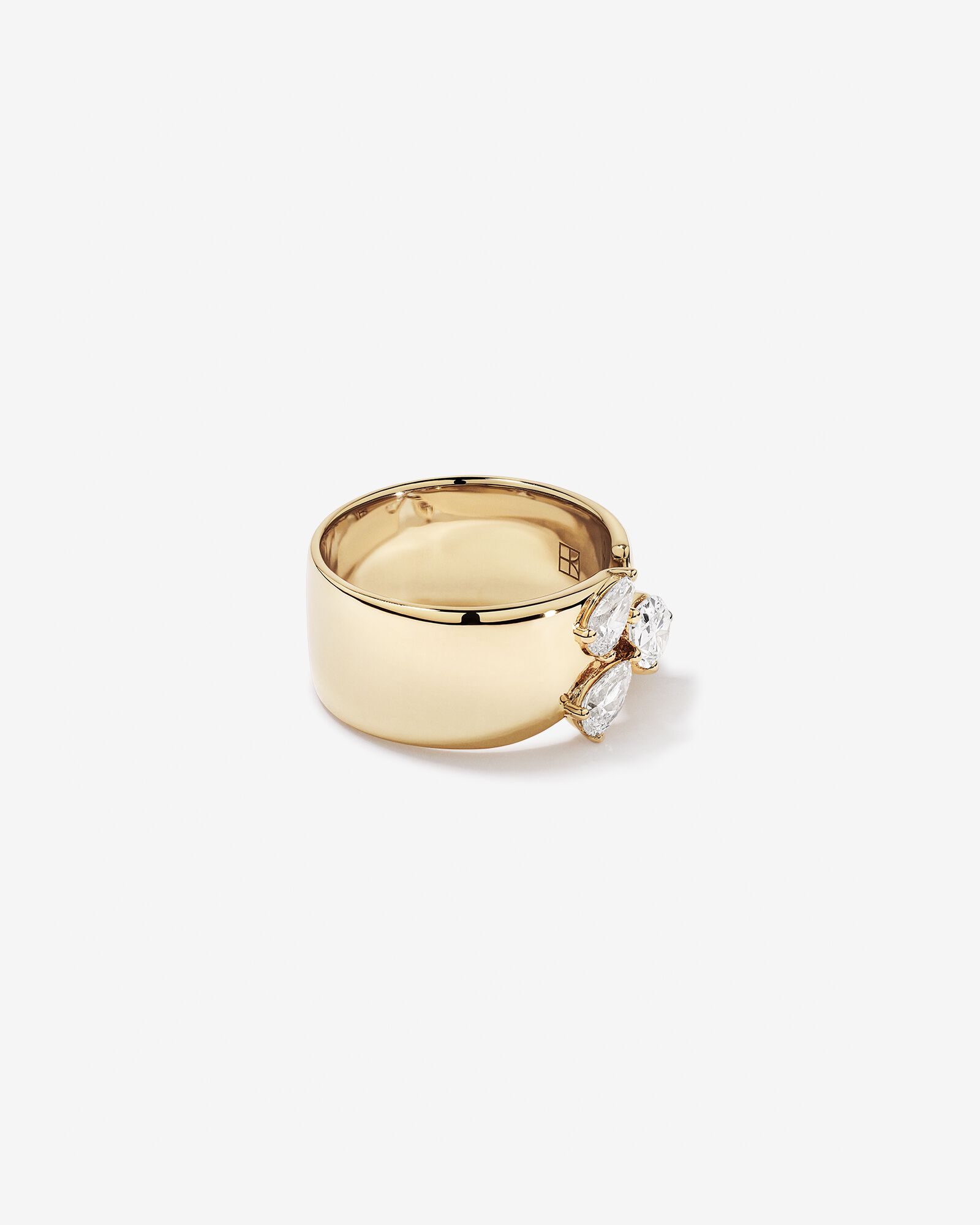 1.00 Carat TW Laboratory-Grown Diamond Pear Ring in 10kt Yellow Gold