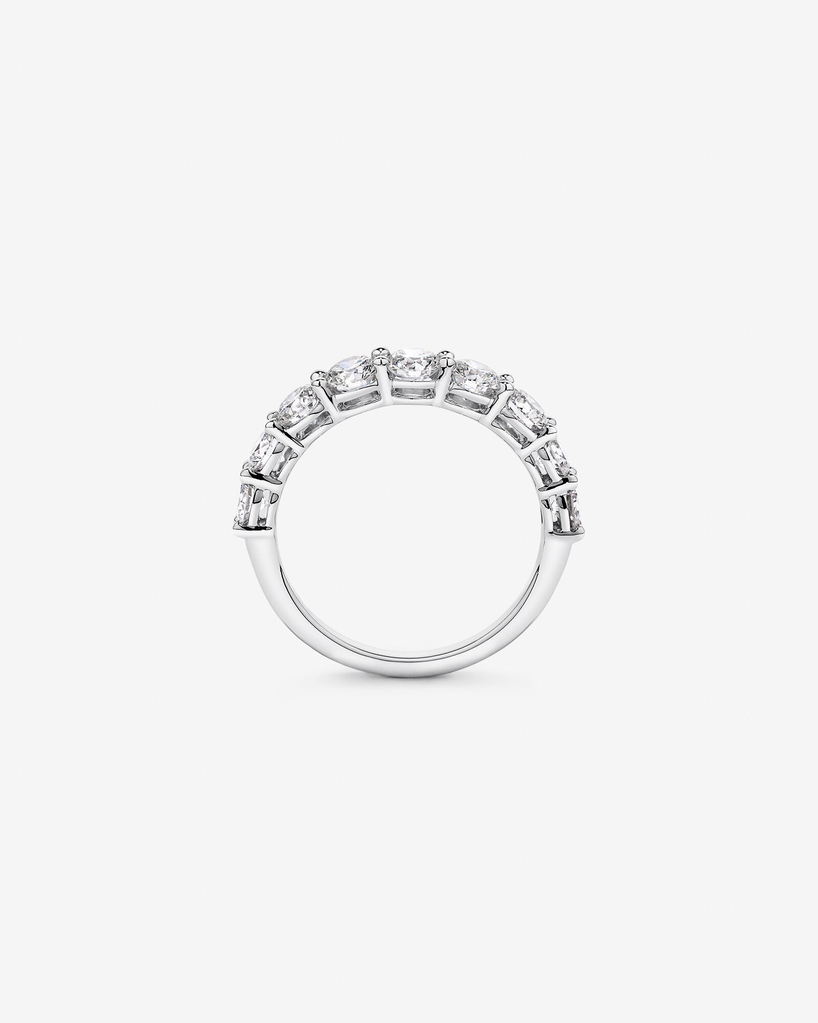 Alliance en or blanc 14 carats avec diamants ronds brillants de 1,75 carat (poids total) cultivés en laboratoire
