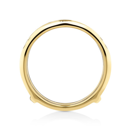 Enhancer Ring with 0.40 Carat TW Diamonds in 14kt Yellow Gold Enhancer Ring with 0.40 Carat TW Diamonds in 14kt Yellow Gold
