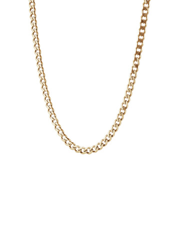 55cm (22") Solid Curb Chain in 10kt Yellow Gold 55cm (22") Solid Curb Chain in 10kt Yellow Gold