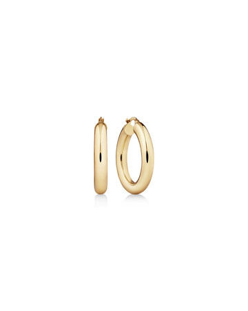 20mm Hoop Earrings in 10kt Yellow Gold 20mm Hoop Earrings in 10kt Yellow Gold