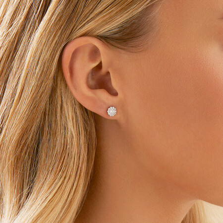 Southern Star Stud Earrings with 1/2 Carat TW of Diamonds in 14kt White Gold Southern Star Stud Earrings with 1/2 Carat TW of Diamonds in 14kt White Gold
