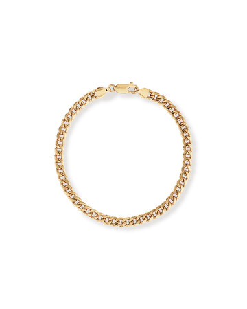 19cm (7.5”) Hollow Miami Curb Bracelet in 10kt Yellow Gold 19cm (7.5”) Hollow Miami Curb Bracelet in 10kt Yellow Gold