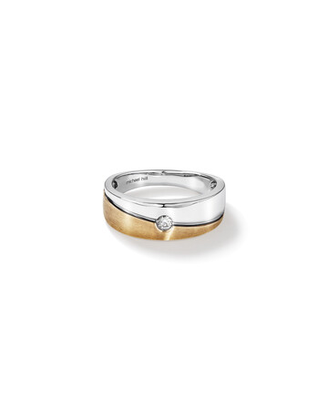 Ring with Diamonds in 10kt Yellow & White Gold Ring with Diamonds in 10kt Yellow & White Gold