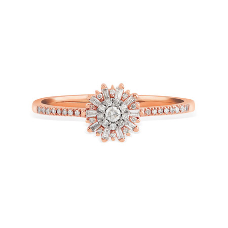 Promise Ring with 0.15 Carat TW of Diamonds in 10kt Rose Gold Promise Ring with 0.15 Carat TW of Diamonds in 10kt Rose Gold