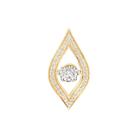 Everlight Drop Pendant with 0.20kt TW of Diamonds in 10kt Yellow Gold Everlight Drop Pendant with 0.20kt TW of Diamonds in 10kt Yellow Gold