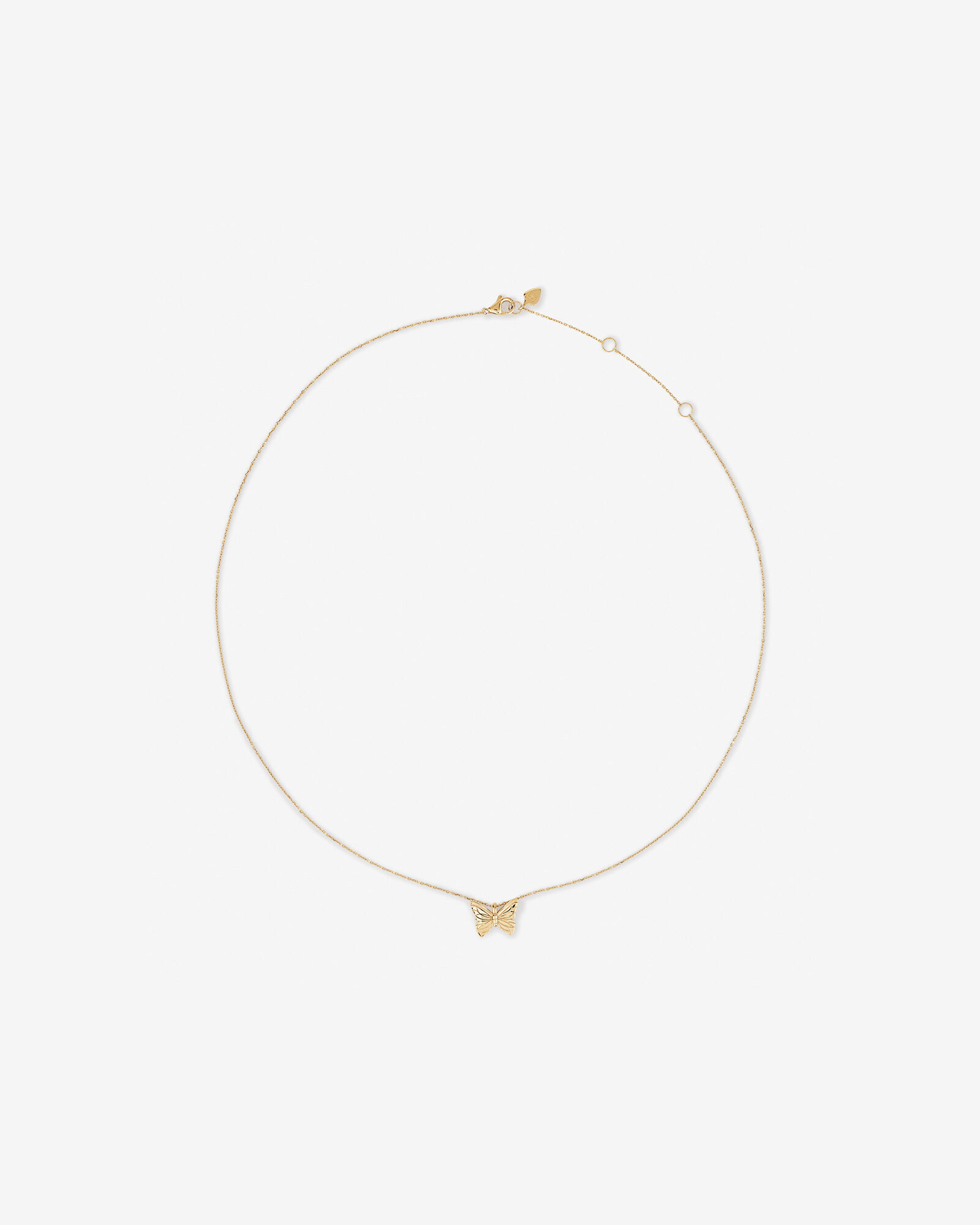Butterfly Necklace in 10kt Yellow Gold