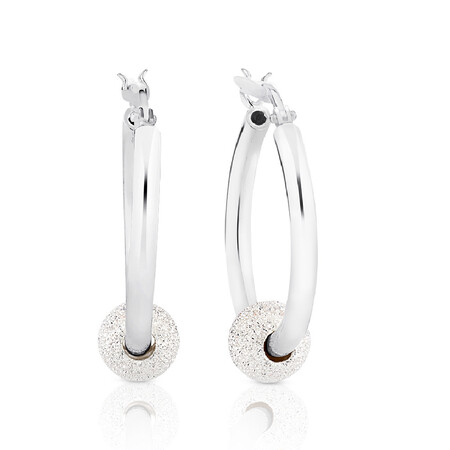 Hoop Earrings in Sterling Silver Hoop Earrings in Sterling Silver