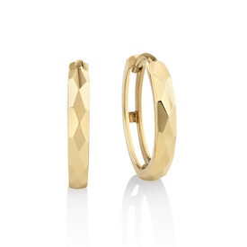 Michael hill gold hoop earrings Clearance