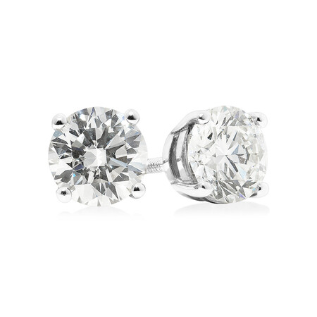 Stud Earrings with 2 Carat TW of Diamonds in 14kt White Gold Stud Earrings with 2 Carat TW of Diamonds in 14kt White Gold