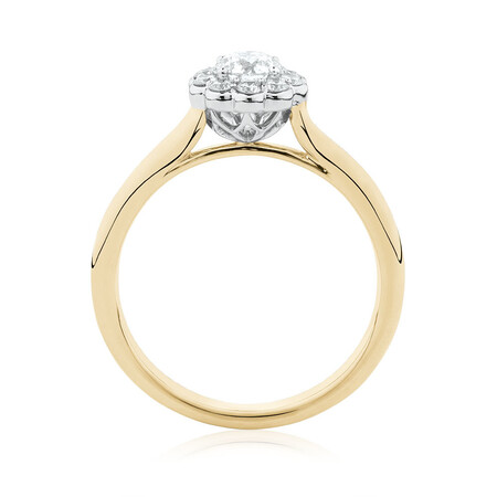 Southern Star Engagement Ring with 1/2 Carat TW of Diamonds in 14kt Yellow & White Gold Southern Star Engagement Ring with 1/2 Carat TW of Diamonds in 14kt Yellow & White Gold
