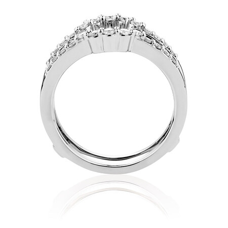 Enhancer Ring with 1/2 Carat TW of Diamonds in 14kt White Gold Enhancer Ring with 1/2 Carat TW of Diamonds in 14kt White Gold
