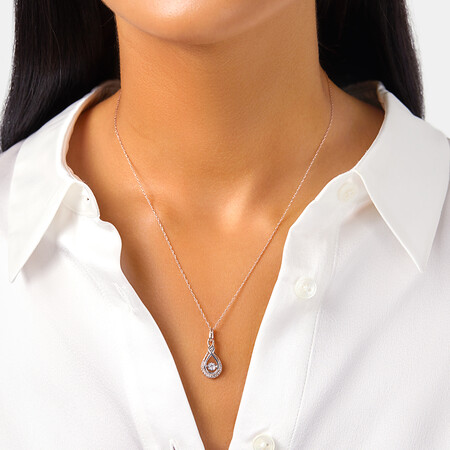 Drop Everlight Pendant in 0.20 Carat TW of Diamonds in 10kt Rose & White Gold Drop Everlight Pendant in 0.20 Carat TW of Diamonds in 10kt Rose & White Gold