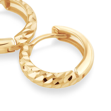13mm Huggie Earrings in 10kt Yellow Gold 13mm Huggie Earrings in 10kt Yellow Gold