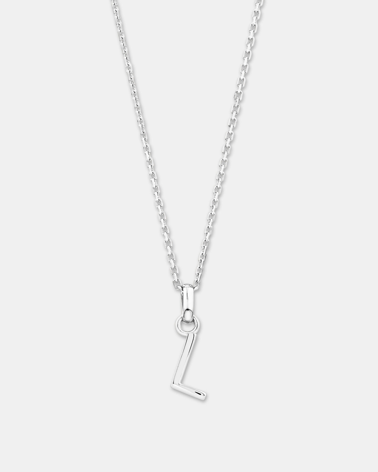 "L" Initial Pendant in Sterling Silver