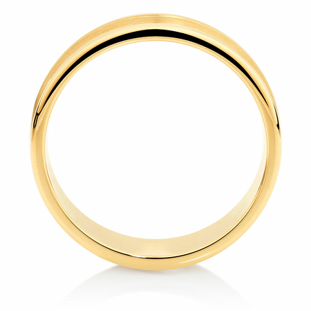 Men's Wedding Band in 10kt Yellow Gold Men's Wedding Band in 10kt Yellow Gold