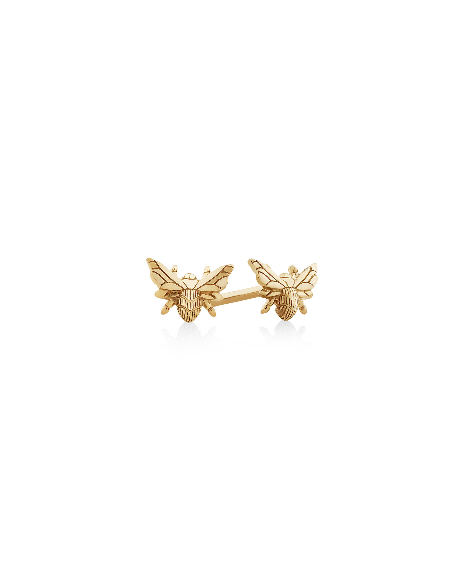 White gold bee earrings new arrivals