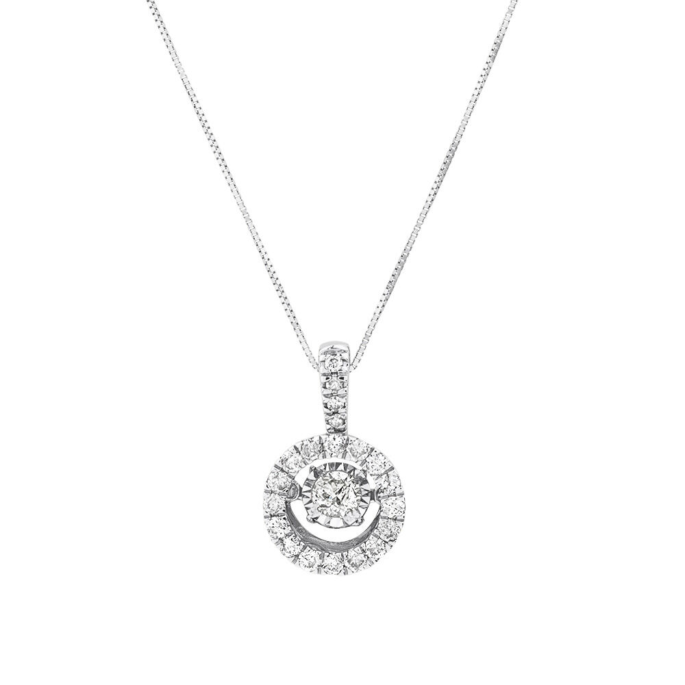 Everlight Pendant with 1/2 Carat TW of Diamonds in 14kt White Gold