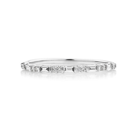 Evermore Wedding Band with 0.20 Carat TW of Diamonds in 10kt White Gold Evermore Wedding Band with 0.20 Carat TW of Diamonds in 10kt White Gold