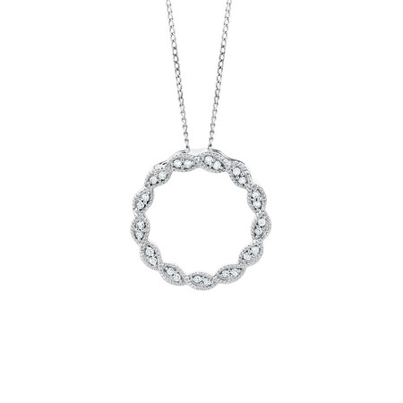 Pendant with Diamonds in 10kt White Gold Pendant with Diamonds in 10kt White Gold