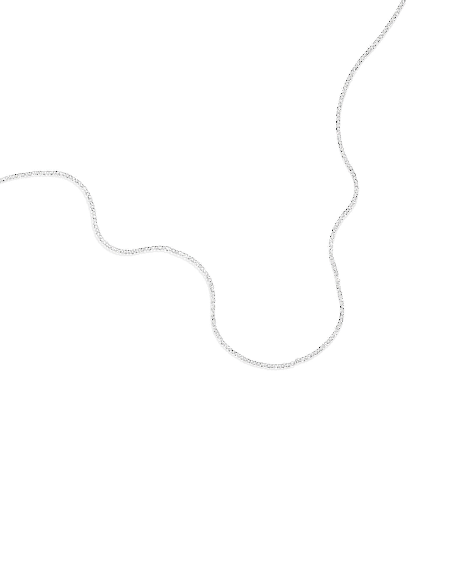 45cm (18") 2mm-2.5mm Width Belcher Chain in Sterling Silver
