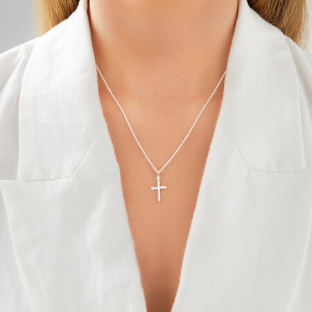 Cross Pendant in Sterling Silver Cross Pendant in Sterling Silver