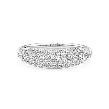 Pave Ring with 0.40 Carat TW of Diamonds in 10kt White Gold Pave Ring with 0.40 Carat TW of Diamonds in 10kt White Gold
