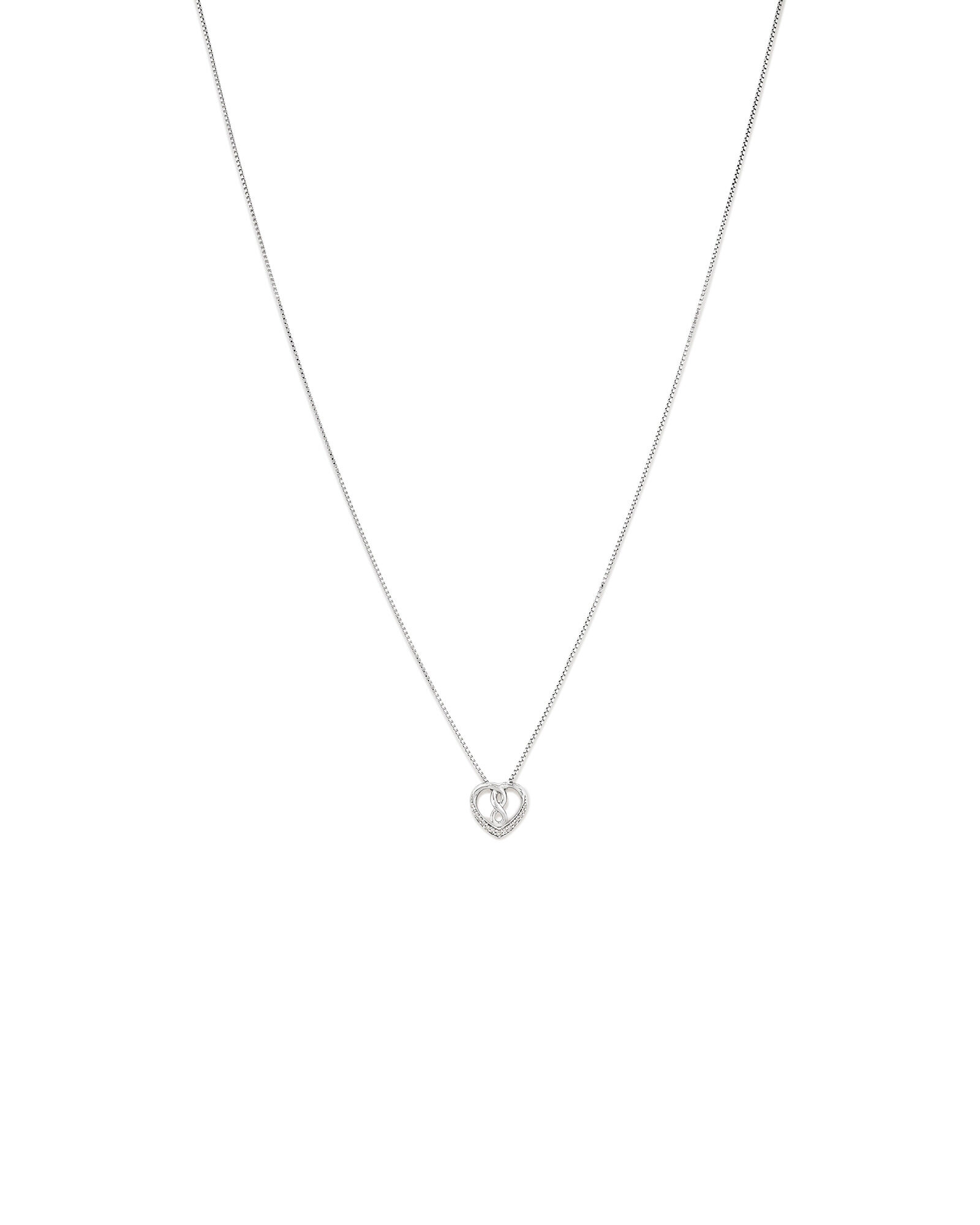 Heart with infinity sign necklace best sale