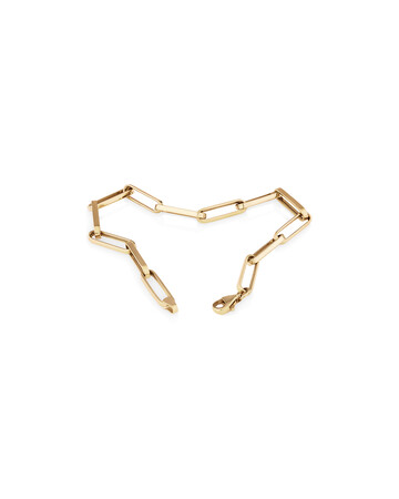 21cm (8") 4.5mm Hollow Paperclip Bracelet in 10kt Yellow Gold 21cm (8") 4.5mm Hollow Paperclip Bracelet in 10kt Yellow Gold