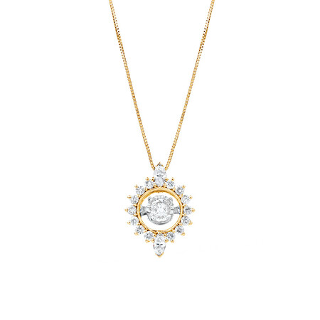 Everlight Pendant with 1/2 Carat TW of Diamonds in 10kt Yellow Gold Everlight Pendant with 1/2 Carat TW of Diamonds in 10kt Yellow Gold