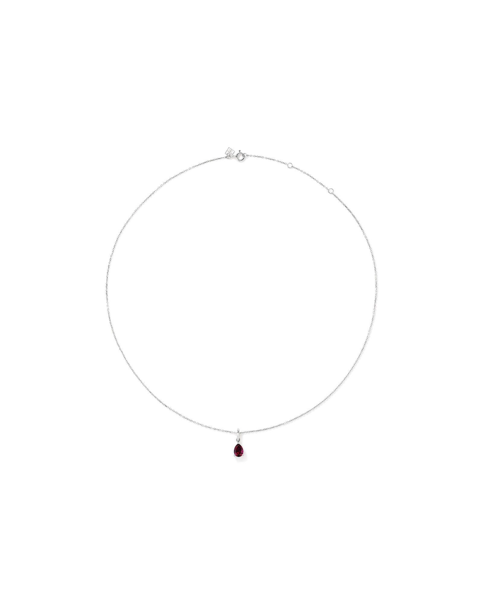 Pear Cut Created Ruby Pendant and Drop Earring Set in Sterling Silver
