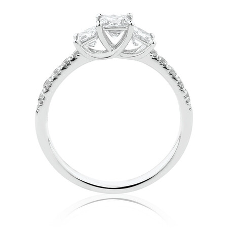 Evermore Engagement Ring with 1 Carat TW of Diamonds in 14ct White Gold Evermore Engagement Ring with 1 Carat TW of Diamonds in 14ct White Gold