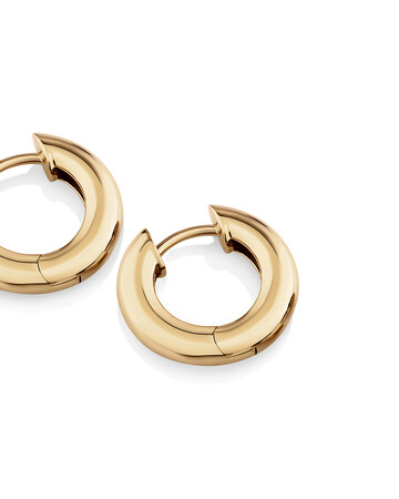 10mm Huggie Earrings in 10kt Yellow Gold 10mm Huggie Earrings in 10kt Yellow Gold