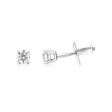 Certified Stud Earrings with 0.30 Carat TW of Diamonds in 14kt White Gold Certified Stud Earrings with 0.30 Carat TW of Diamonds in 14kt White Gold