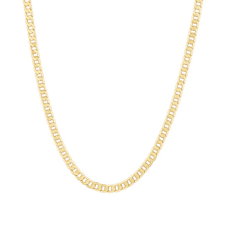 55cm (22") Curb Chain in 10kt Yellow Gold