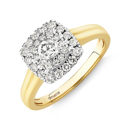 Bridal Set with 0.90 Carat TW of Diamonds in 10kt Yellow & White Gold Bridal Set with 0.90 Carat TW of Diamonds in 10kt Yellow & White Gold