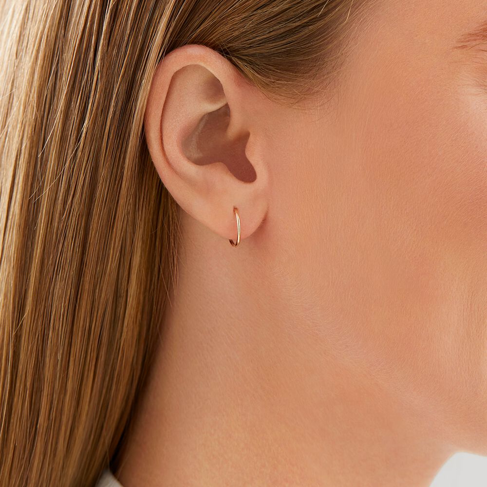 Sleeper earrings rose gold clearance