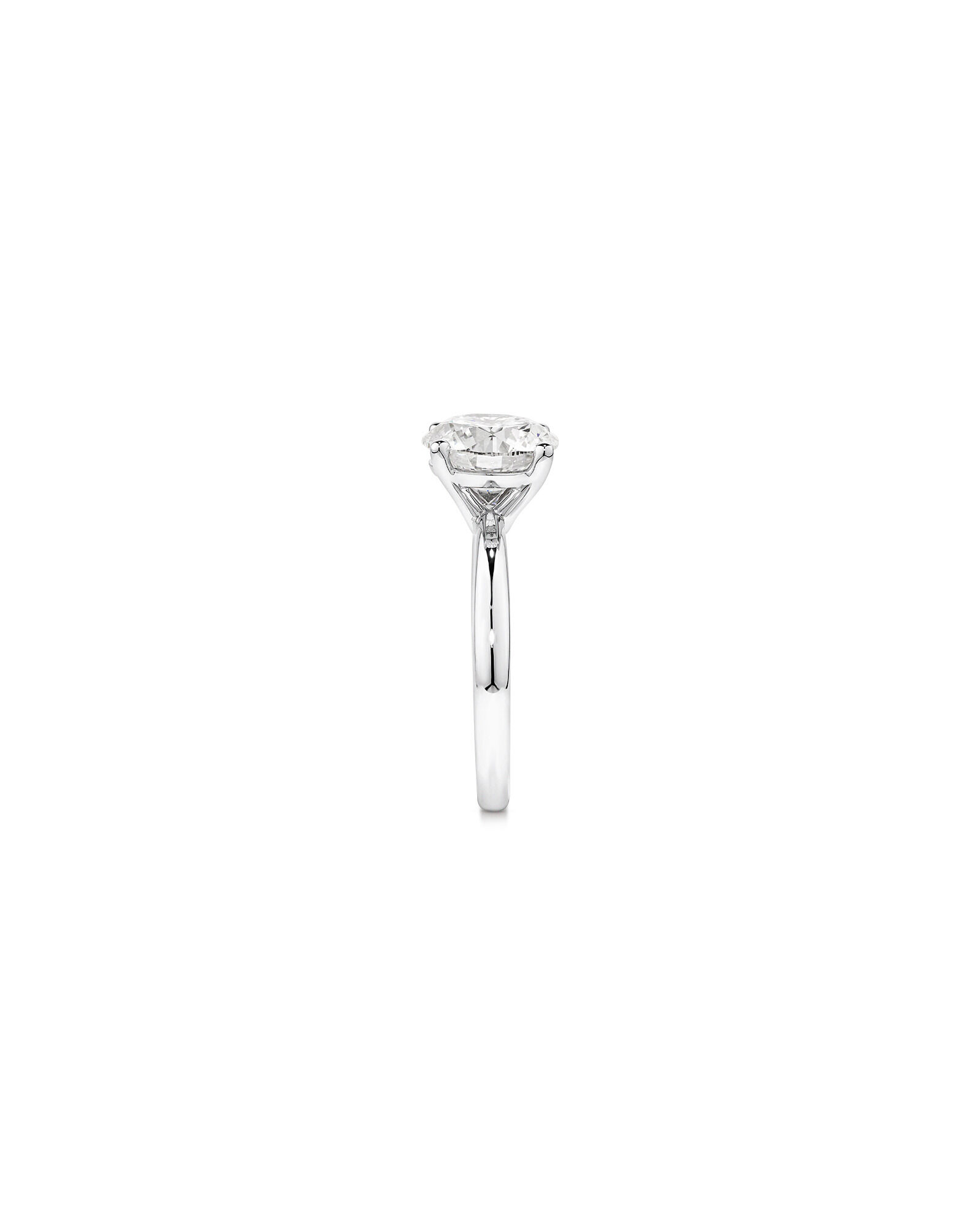 3.00 Carat TW Round Brilliant Laboratory-Grown Diamond Solitaire Engagement Ring in Platinum