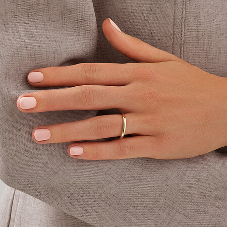 High Domed Wedding Band in 14kt Yellow Gold High Domed Wedding Band in 14kt Yellow Gold