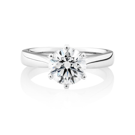 2 Carat Solitiare Ring in 14kt White Gold 2 Carat Solitiare Ring in 14kt White Gold