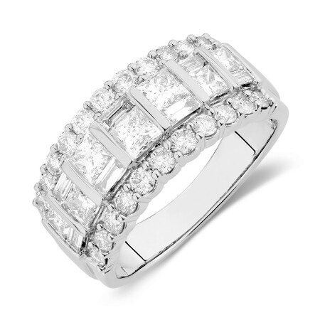 Ring with 2 Carat TW of Diamonds in 14kt White Gold Ring with 2 Carat TW of Diamonds in 14kt White Gold
