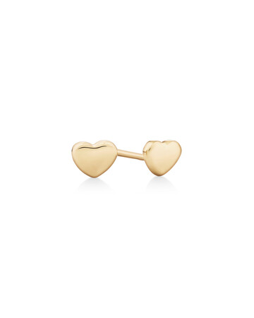 Heart Stud Earrings in 10kt Yellow Gold Heart Stud Earrings in 10kt Yellow Gold