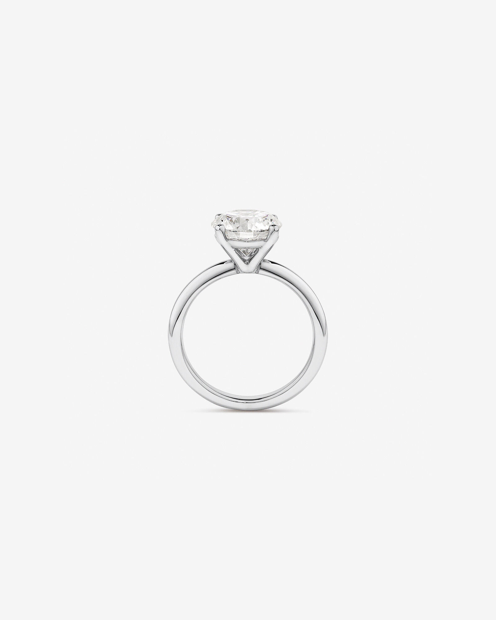 3.00 Carat TW Round Brilliant Laboratory-Grown Diamond Solitaire Engagement Ring in Platinum