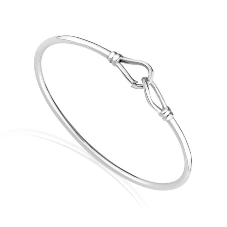 Twist Loop Bangle in Sterling Silver Twist Loop Bangle in Sterling Silver