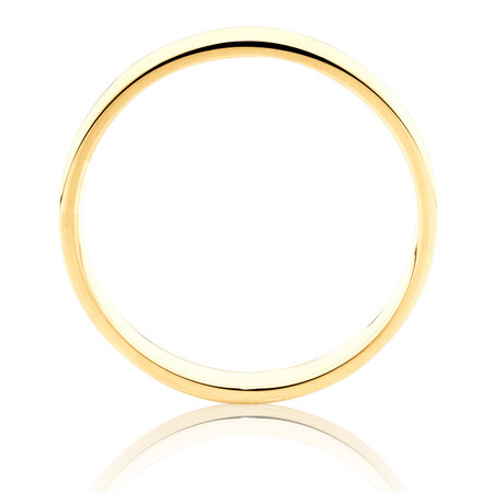 Half Round Wedding Band in 10kt Yellow Gold Half Round Wedding Band in 10kt Yellow Gold