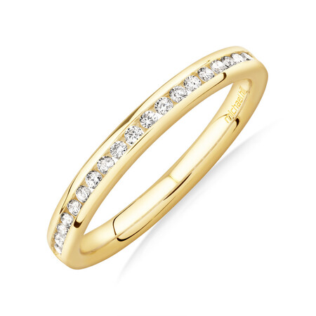 Wedding Band with 1/5 Carat TW of Diamonds in 14kt Yellow Gold Wedding Band with 1/5 Carat TW of Diamonds in 14kt Yellow Gold