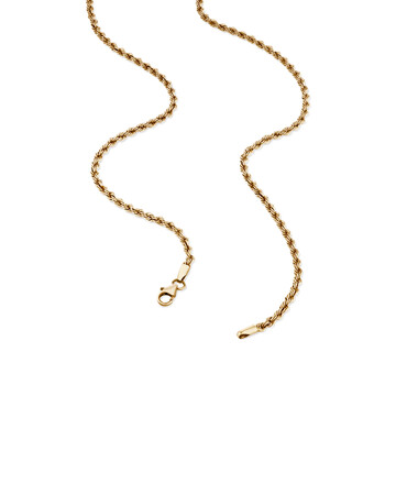 55cm (22") Rope Chain in 10kt Yellow Gold 55cm (22") Rope Chain in 10kt Yellow Gold